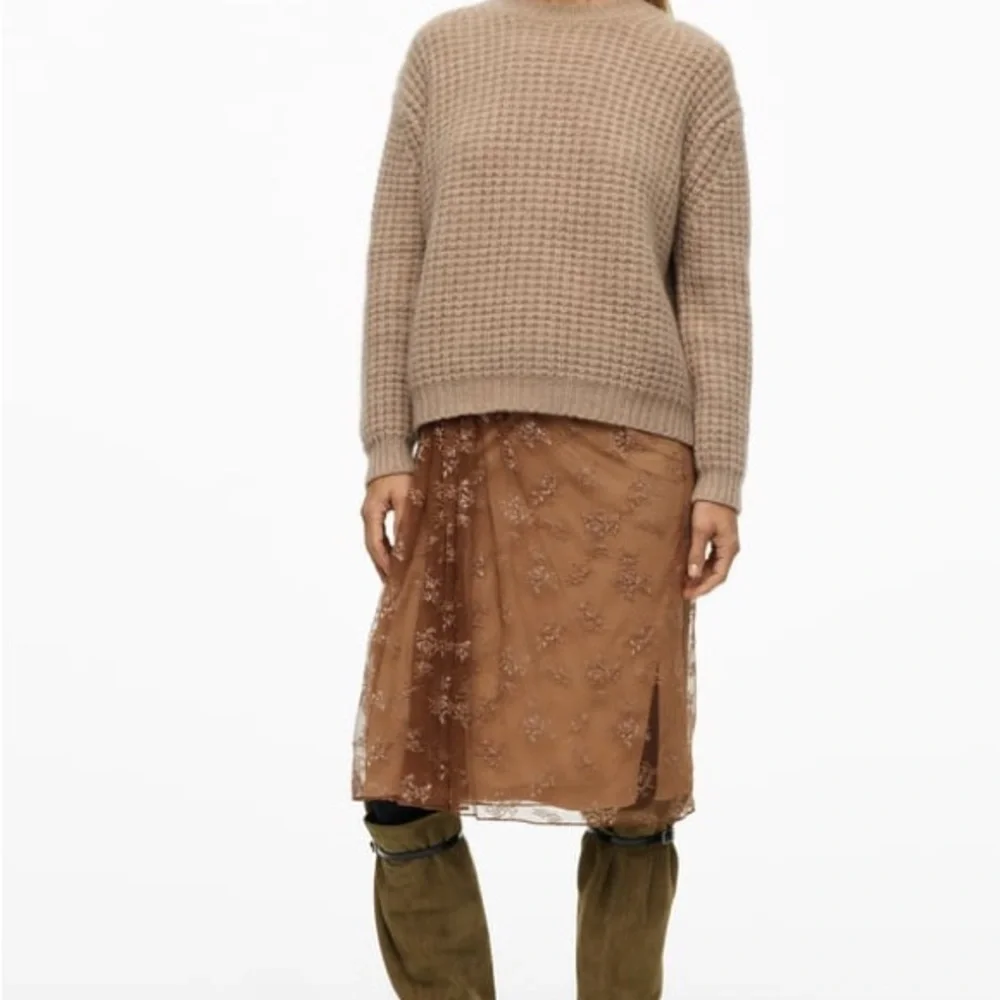 NEW $149 Zara Combination Limited Edition Lace Skirt 4043/301 Large